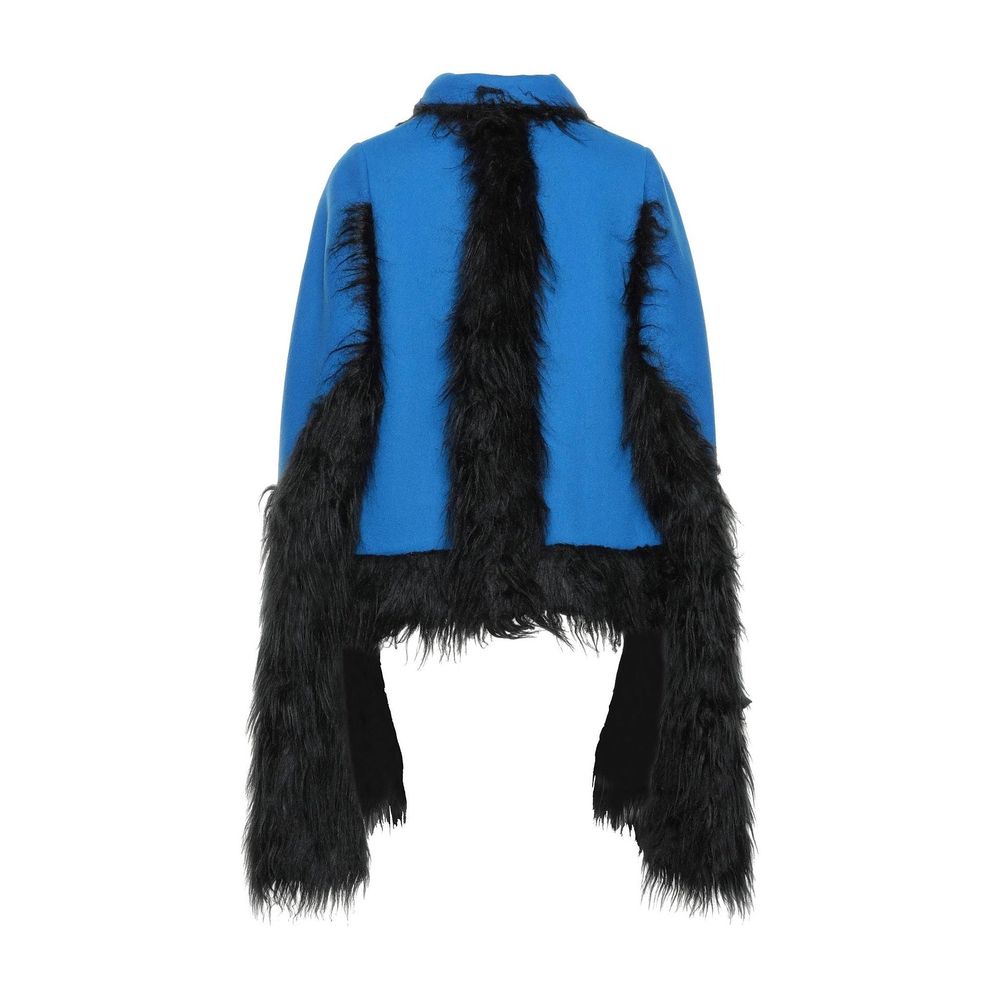 Maison Margiela Blaue Wollmäntel